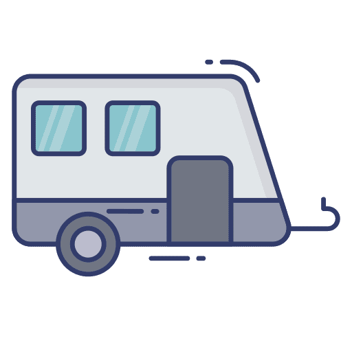 Caravan caravan vehicle camping icon