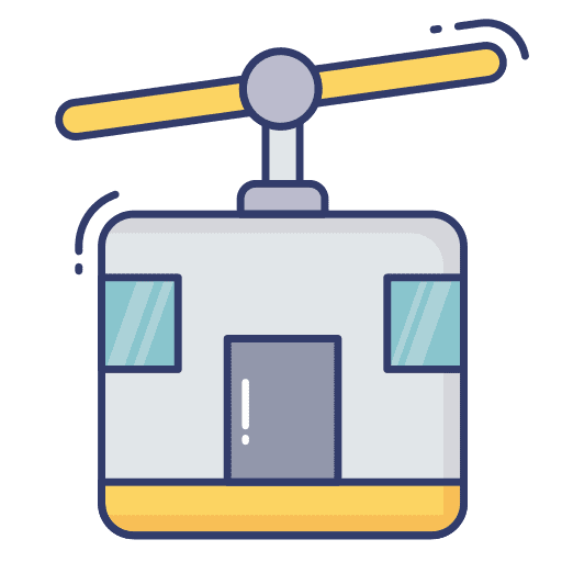 Chairlift transportation automobile chairlift icon