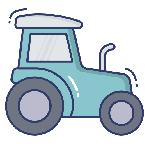 Tractor farm automobile harvest icon
