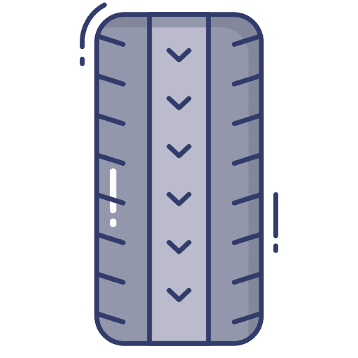 Tire transportation tire drive icon