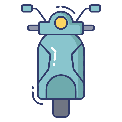 Vespa vehicle vespa travel icon