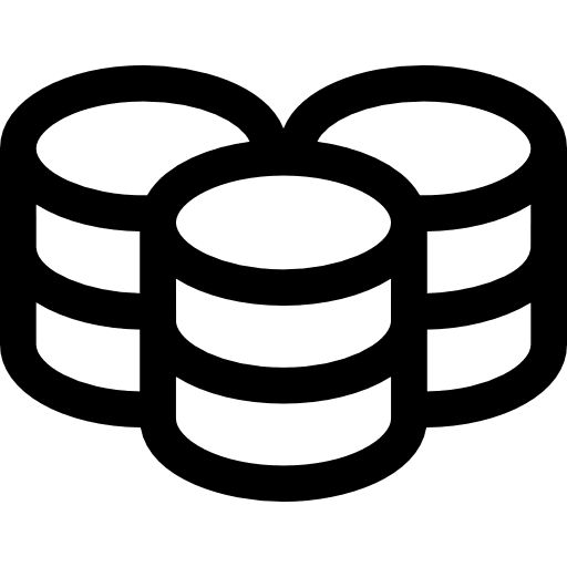 Coin stack coin ui icon