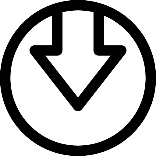 Down arrow direction download ui icon
