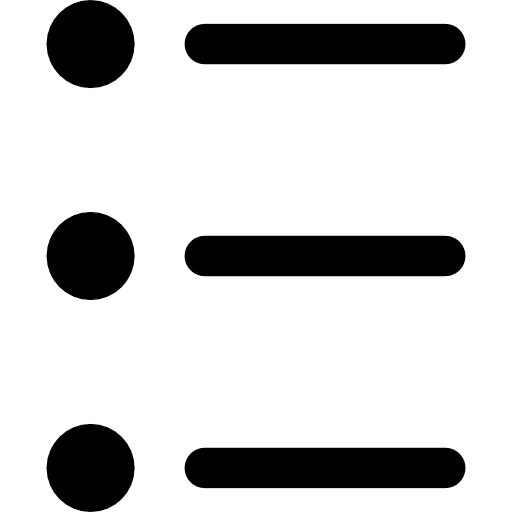 Menu order list layout icon