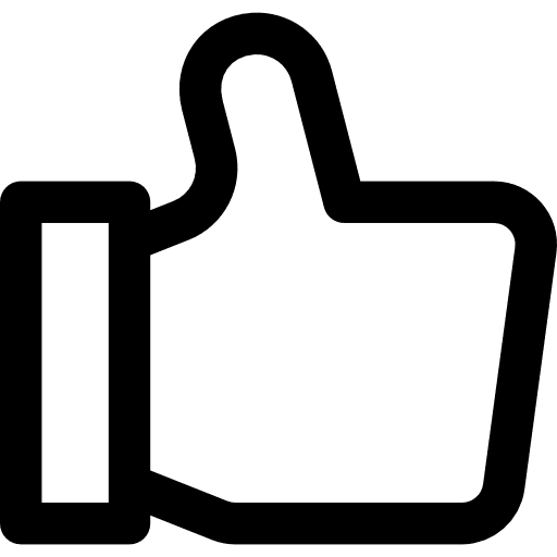 Thumb up ok like thumb up icon