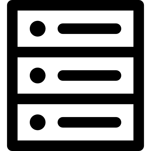 Tools and utensils database storage tools and utensils icon