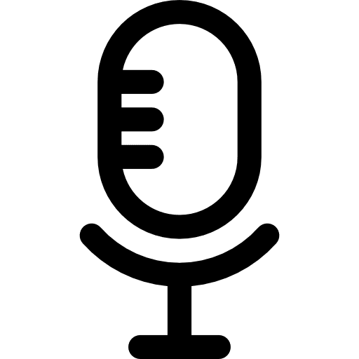 Mic networking message voice icon