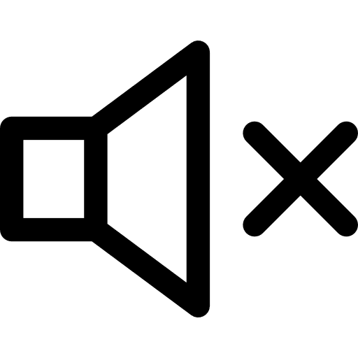 Muted interface muted speaker icon