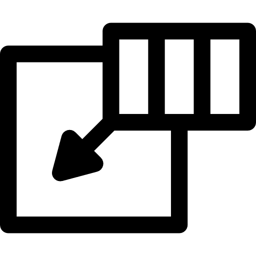 Insert cells sheet interface icon