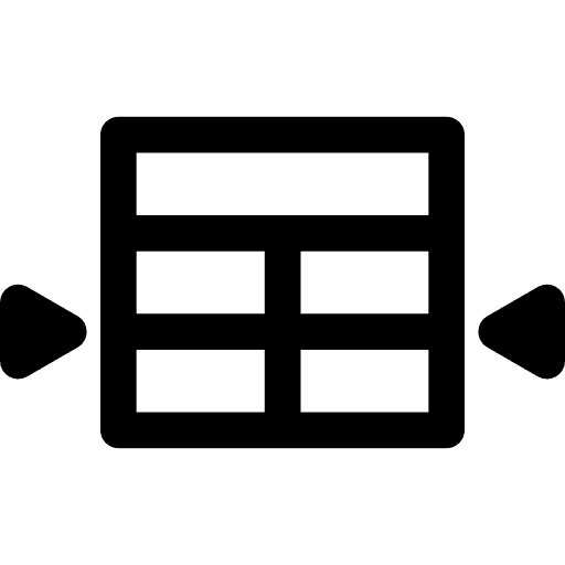 Narrowing ui spreadsheet table icon