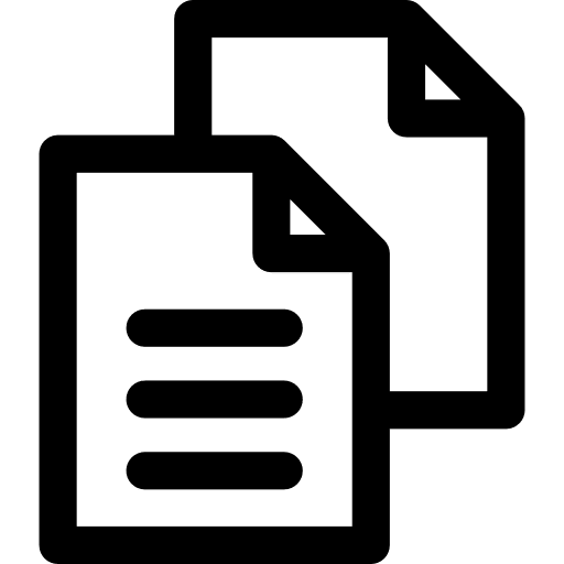 Text interface file document icon