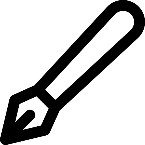 Ink signature graphic write icon