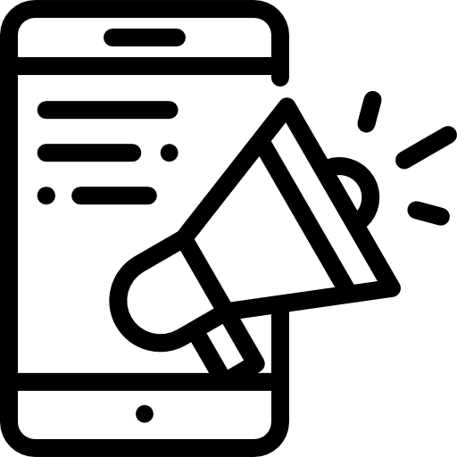 Digital marketing communications digital marketing mobile icon