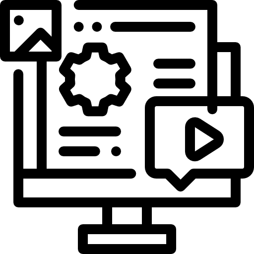 Digital marketing seo and web settings marketing icon