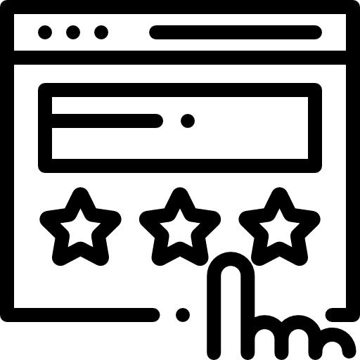 Rating star website xing website logo icon