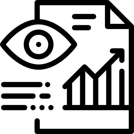 Statistics comparative stats line graph icon