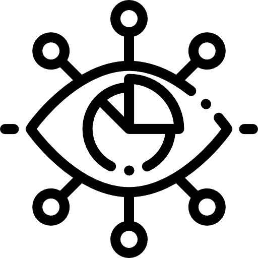 Visibility analytics interface seo and web icon