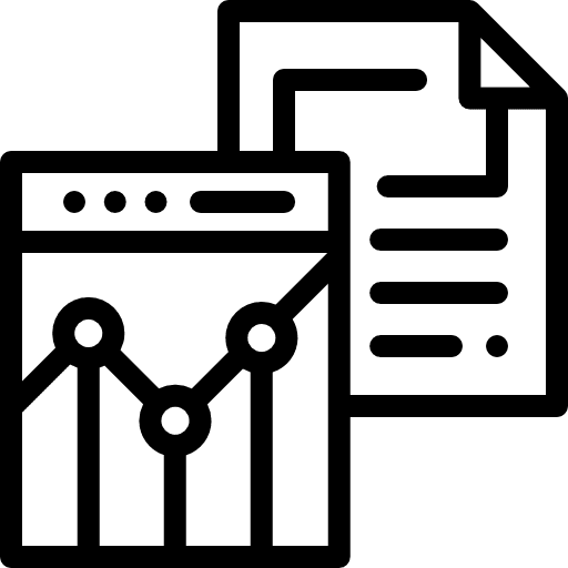 Analytics market commerce bars icon