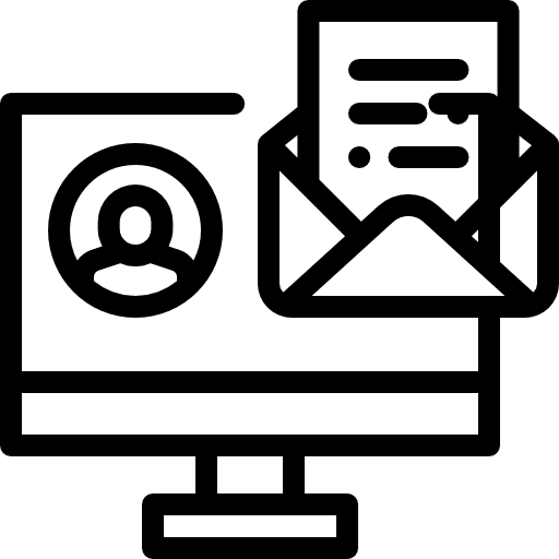 Email communications function address icon