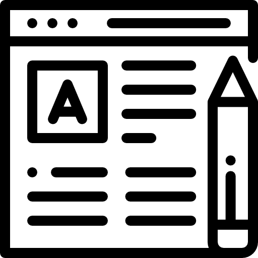 Post blogging social media browser icon