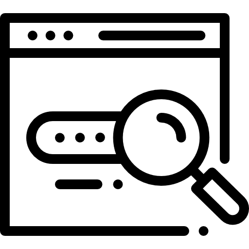 Search document seo and web search icon