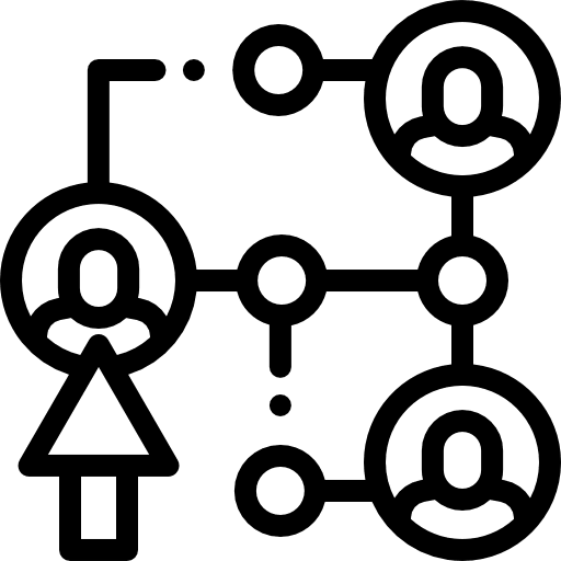 Share connector networking social media icon