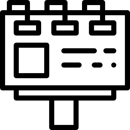 Billboard miscellaneous billboard digital signage icon