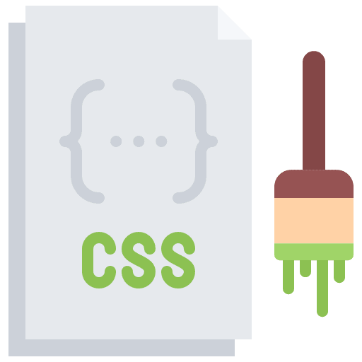 Css web seo and web design icon Css web seo and web design icon