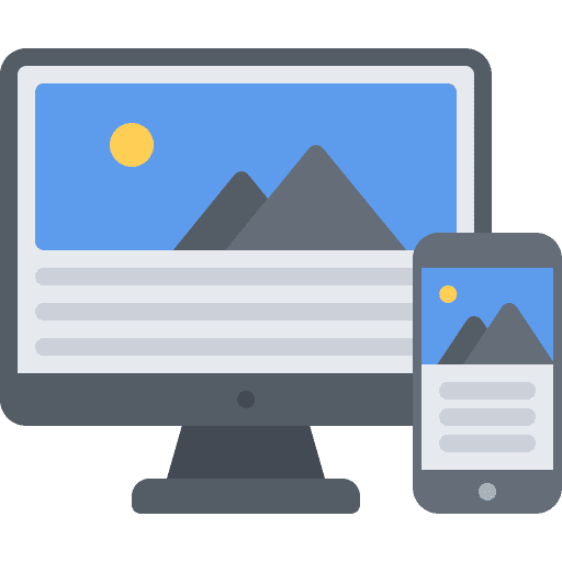 Responsive design design widescreen tools and utensils icon