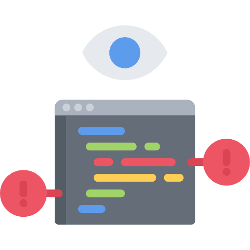 Bug computer code bug icon Bug computer code bug icon