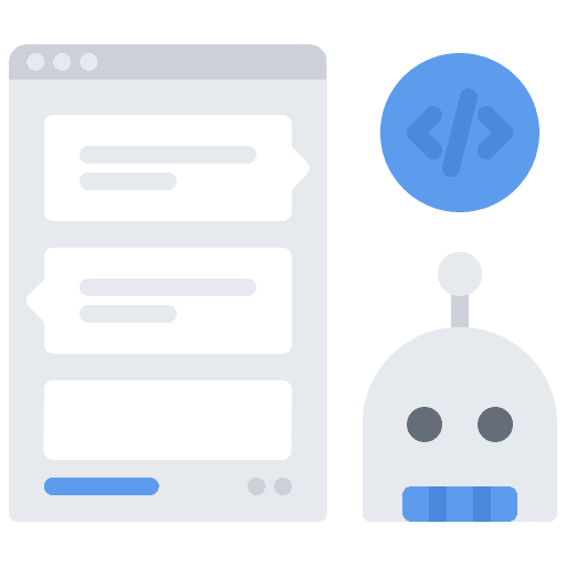 Chat programming developer messenger icon Chat programming developer messenger icon