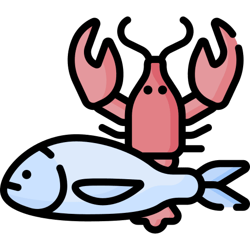 Seafood animal kingdom aquatic crustacean icon