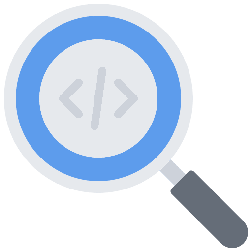 Search magnifying glass meta loupe icon Search magnifying glass meta loupe icon