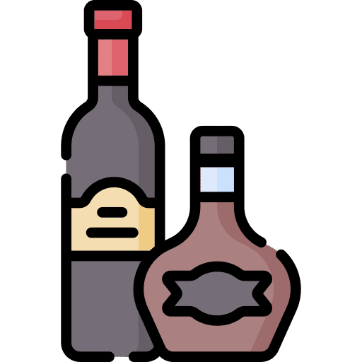 Alcoholic drink alcohol food and restaurant wine icon
