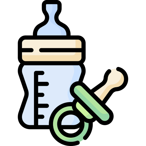 Baby products dummy feeding bottle baby products icon