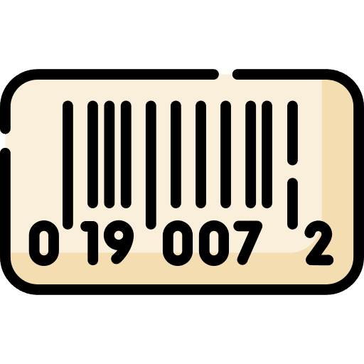 Barcode information info horizontal icon