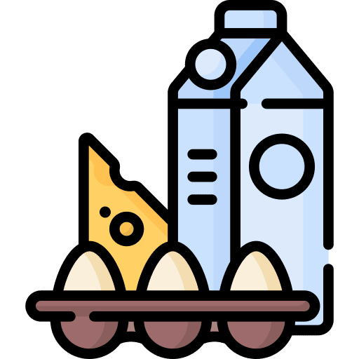 Dairy products dairy products food and restaurant milk icon