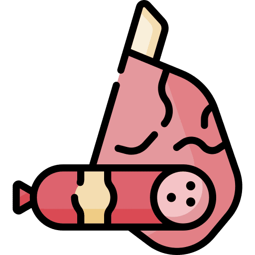 Meat protein product steak icon