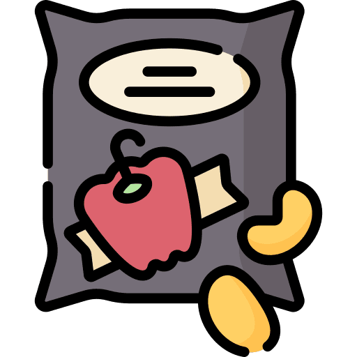 Snack potatoes snack bag icon