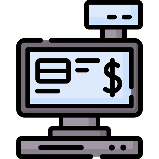 Cashier machine store cash machine cashier machine icon