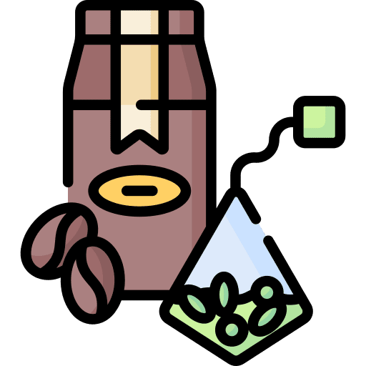 Coffee tea bag pack coffee shop icon