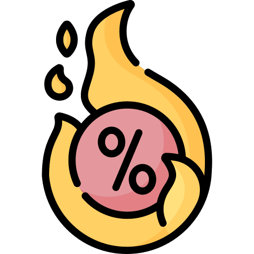 Offer commerce and shopping percentage percent icon