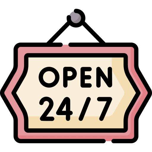 Open signboard signaling commerce icon