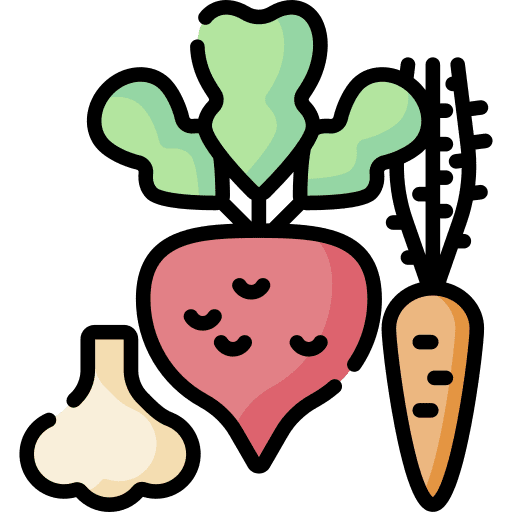 Vegetable organic carrot vegetable icon