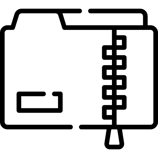 Data compression data storage compressed interface icon