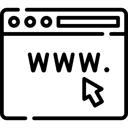 Domain database cloud network icon