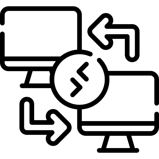 Remote access networking server remote access icon