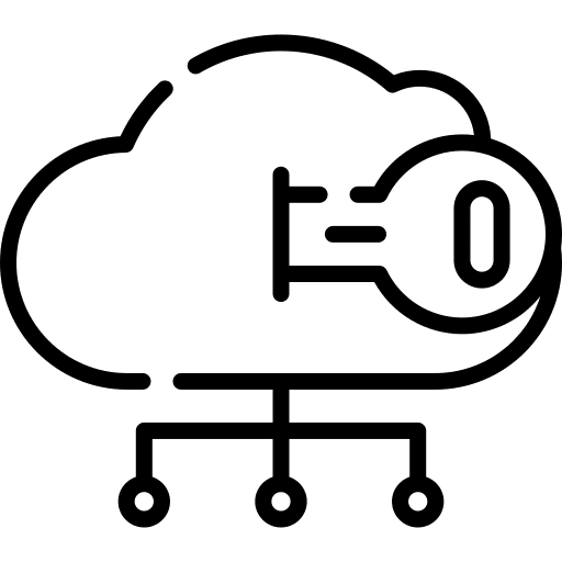 Cloud storage protection network cloud storage icon Cloud storage protection network cloud storage icon