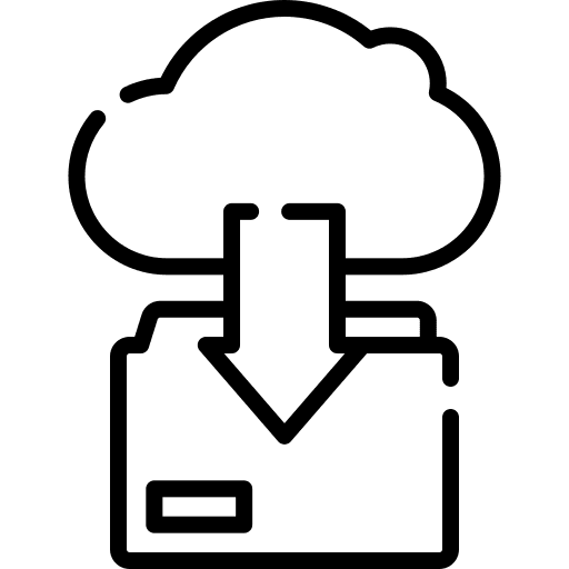 Download folder storage cloud storage icon Download folder storage cloud storage icon