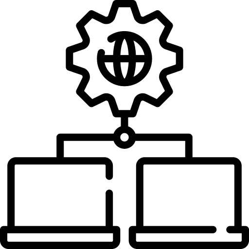 Network data storage server network icon Network data storage server network icon